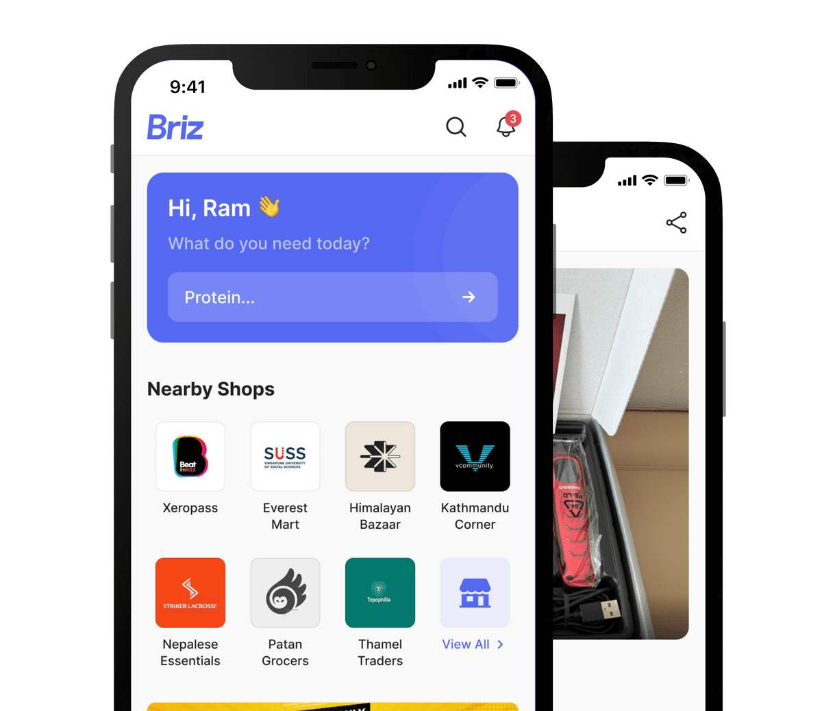 Briz app view